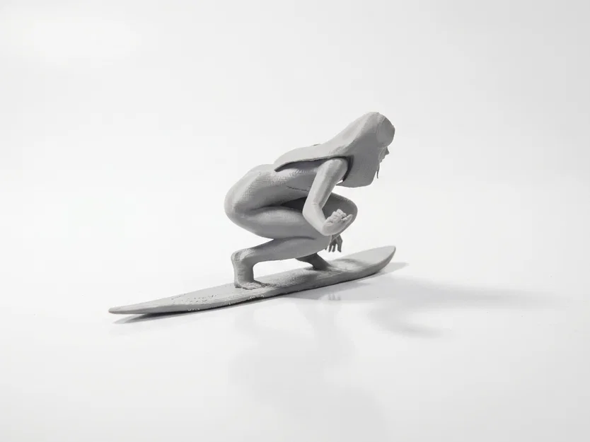 Mô hình tượng nữ vận động viên lướt sóng 3D in ấn nghệ thuật - Image 3
