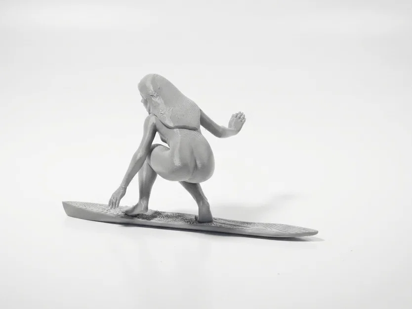Mô hình tượng nữ vận động viên lướt sóng 3D in ấn nghệ thuật - Image 4