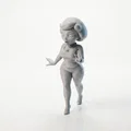 Mô hình tượng nữ nhân vật biểu cảm ngạc nhiên - File in 3D - Thumbnail 1
