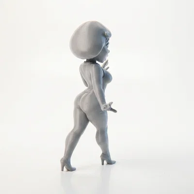 Mô hình tượng nữ nhân vật biểu cảm ngạc nhiên - File in 3D