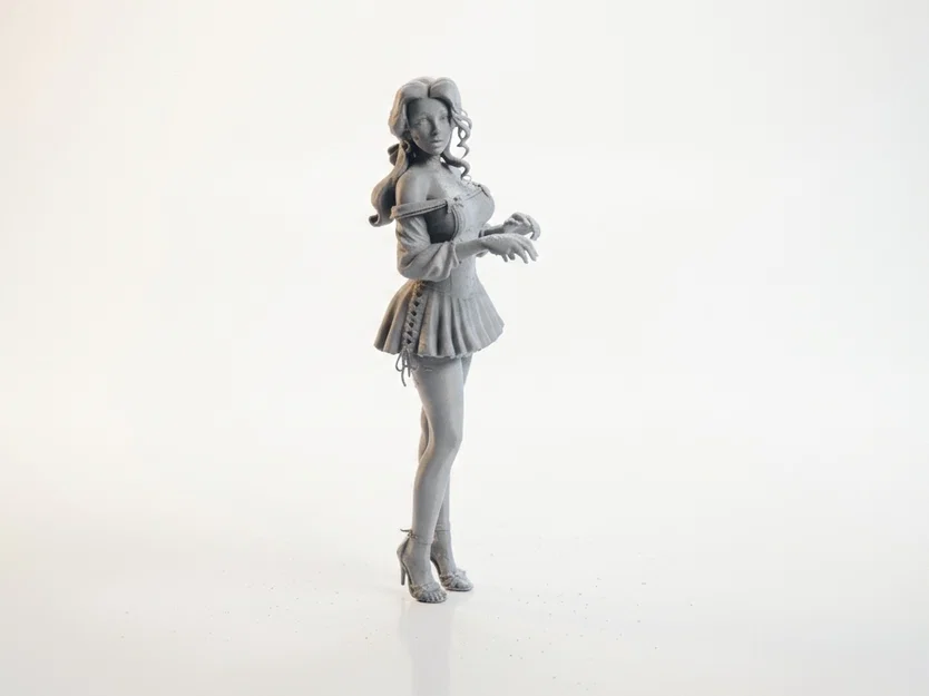 Mô hình 3D nhân vật nữ biểu cảm ngạc nhiên (Surprised Lady Figurine) - Image 1