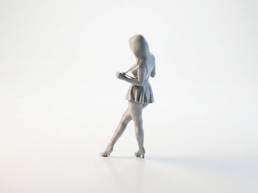 Mô hình tượng nữ Suspender Lady – Tượng nữ 3D in ấn chi tiết - Image 4