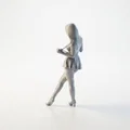 Mô hình tượng nữ Suspender Lady – Tượng nữ 3D in ấn chi tiết - Thumbnail 4