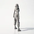 Mô hình 3D Cô gái mặc Sweatpants - Tượng nữ thời trang - Thumbnail 3