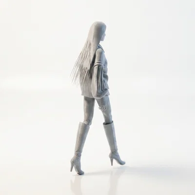 Mô hình cô gái mặc áo len (Sweater Girl) thời trang - File in 3D