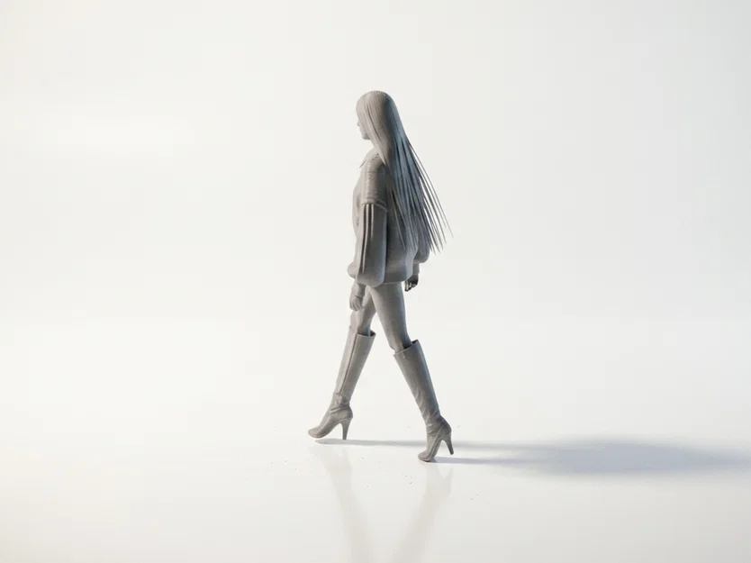 Mô hình cô gái mặc áo len (Sweater Girl) thời trang - File in 3D - Image 4