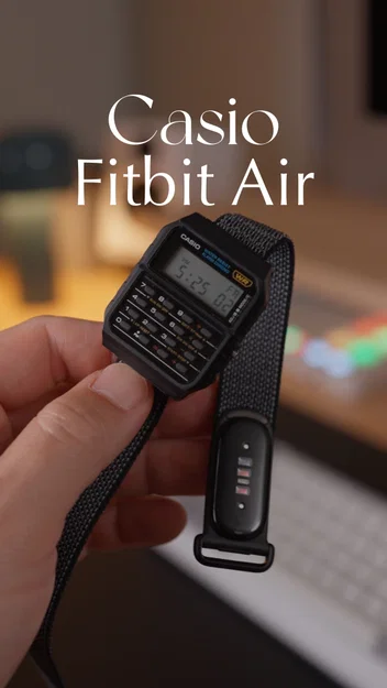Đầu nối dây đeo Fitbit Air cho Casio CA53W - Image 1