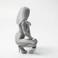 Mô hình tượng nữ dáng bikini 3D - File in STL - Thumbnail 3