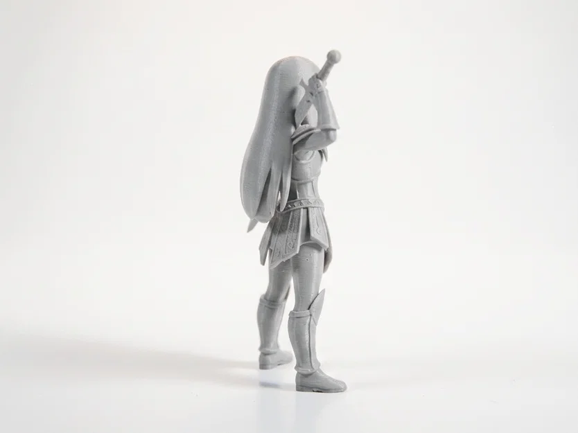 Mô hình Nữ Chiến Binh Cầm Kiếm - Tượng 3D in ấn chi tiết - Image 3