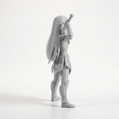 Mô hình Nữ Chiến Binh Cầm Kiếm - Tượng 3D in ấn chi tiết