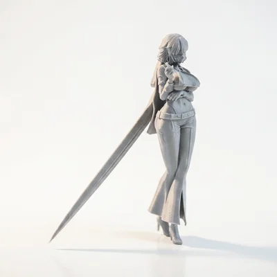 Mô hình 3D Nữ Chiến Binh Anime Tailor Babe
