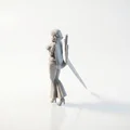 Mô hình 3D Nữ Chiến Binh Anime Tailor Babe - Thumbnail 4