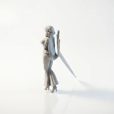 Mô hình 3D Nữ Chiến Binh Anime Tailor Babe