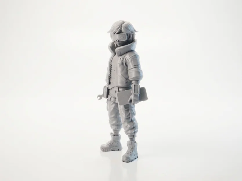 Mô hình nhân vật nữ phong cách Tech Girl in 3D - Image 1
