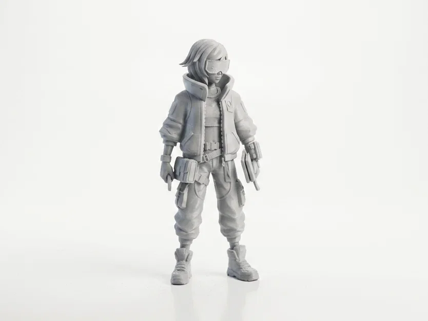 Mô hình nhân vật nữ phong cách Tech Girl in 3D - Image 2