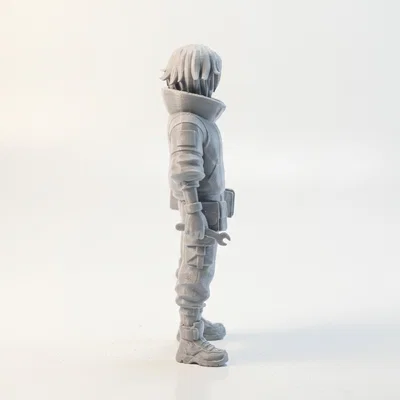 Mô hình nhân vật nữ phong cách Tech Girl in 3D