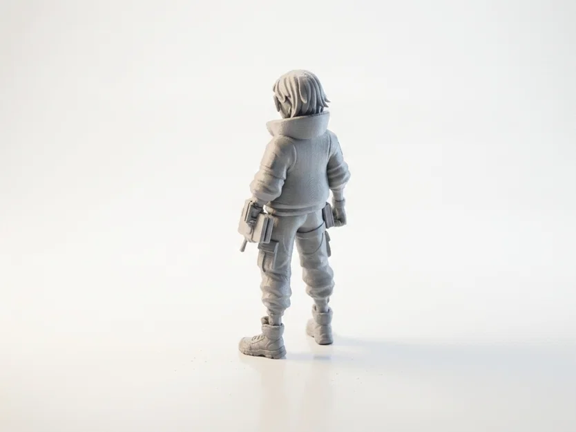 Mô hình nhân vật nữ phong cách Tech Girl in 3D - Image 4