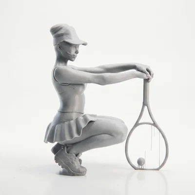 Mô hình 3D Nữ Vận Động Viên Quần Vợt - Tennis Babe