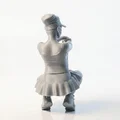 Mô hình 3D Nữ Vận Động Viên Quần Vợt - Tennis Babe - Thumbnail 3