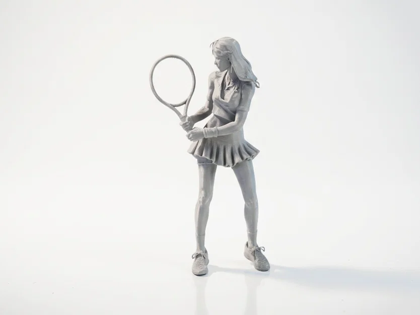 Mô hình 3D Nữ Vận động viên Quần vợt (Tennis Girl) để in ấn - Image 1
