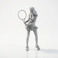 Mô hình 3D Nữ Vận động viên Quần vợt (Tennis Girl) để in ấn - Thumbnail 1