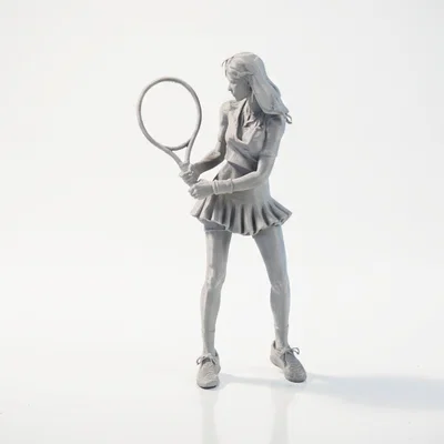 Mô hình 3D Nữ Vận động viên Quần vợt (Tennis Girl) để in ấn