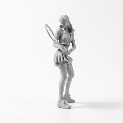 Mô hình 3D Nữ Vận động viên Quần vợt (Tennis Girl) để in ấn