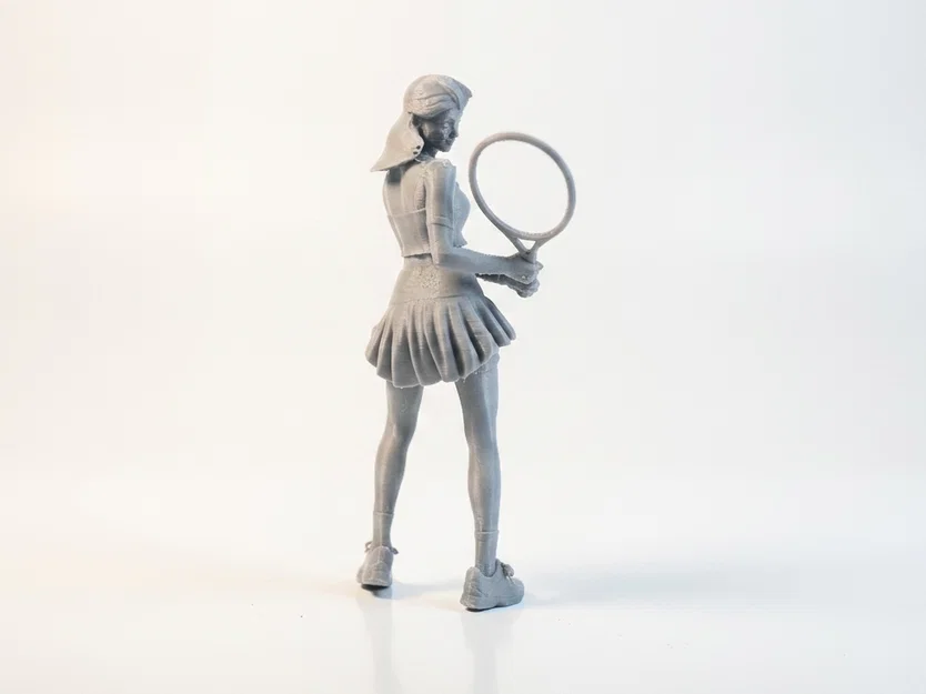 Mô hình 3D Nữ Vận động viên Quần vợt (Tennis Girl) để in ấn - Image 3