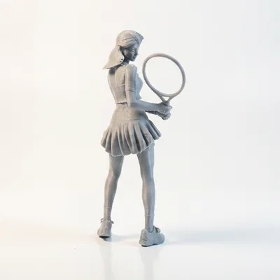 Mô hình 3D Nữ Vận động viên Quần vợt (Tennis Girl) để in ấn