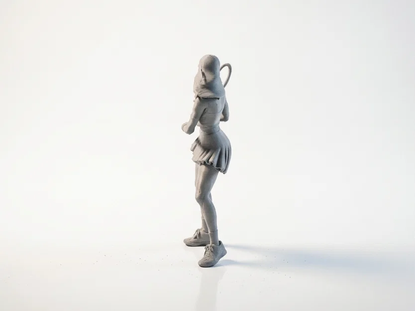 Mô hình 3D Nữ Vận động viên Quần vợt (Tennis Girl) để in ấn - Image 4
