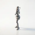 Mô hình 3D Nữ Vận động viên Quần vợt (Tennis Girl) để in ấn - Thumbnail 4