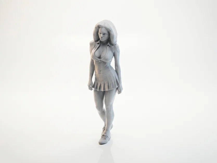 Mô hình 3D nữ vận động viên quần vợt xinh đẹp - File STL in 3D - Image 1