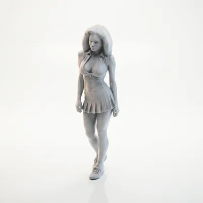 Mô hình 3D nữ vận động viên quần vợt xinh đẹp - File STL in 3D