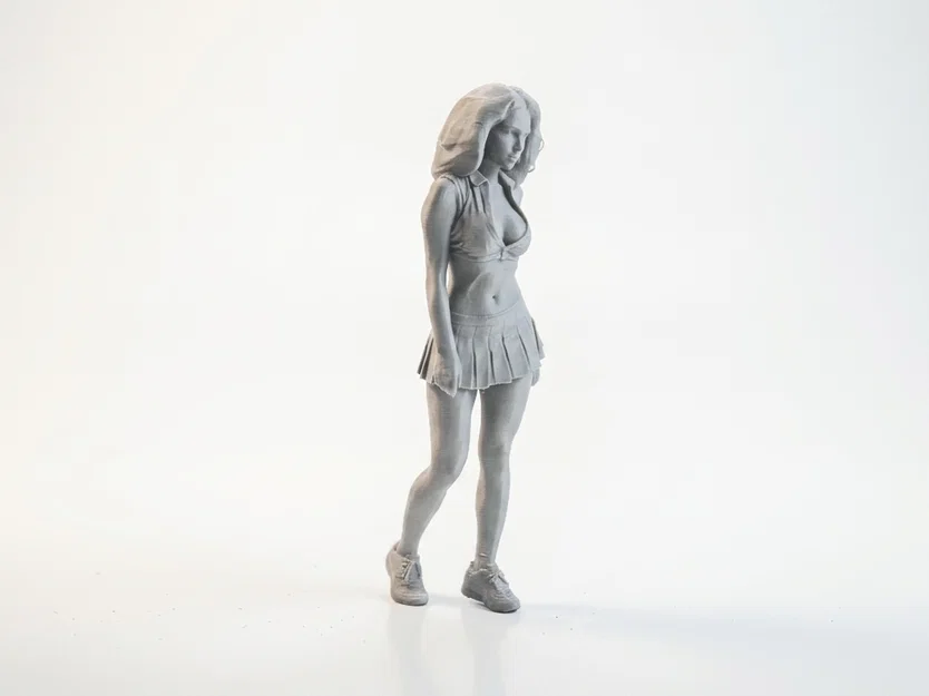 Mô hình 3D nữ vận động viên quần vợt xinh đẹp - File STL in 3D - Image 2
