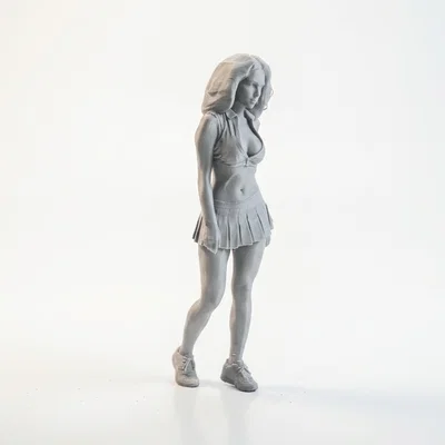 Mô hình 3D nữ vận động viên quần vợt xinh đẹp - File STL in 3D