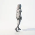 Mô hình 3D nữ vận động viên quần vợt xinh đẹp - File STL in 3D - Thumbnail 3