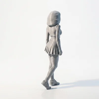 Mô hình 3D nữ vận động viên quần vợt xinh đẹp - File STL in 3D