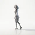 Mô hình 3D nữ vận động viên quần vợt xinh đẹp - File STL in 3D - Thumbnail 4