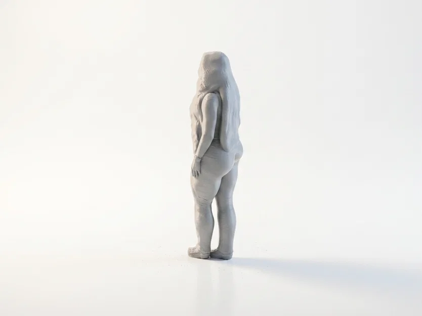 Mô hình Figurine Phụ Nữ Đường Cong Quyến Rũ - File STL In 3D - Image 4