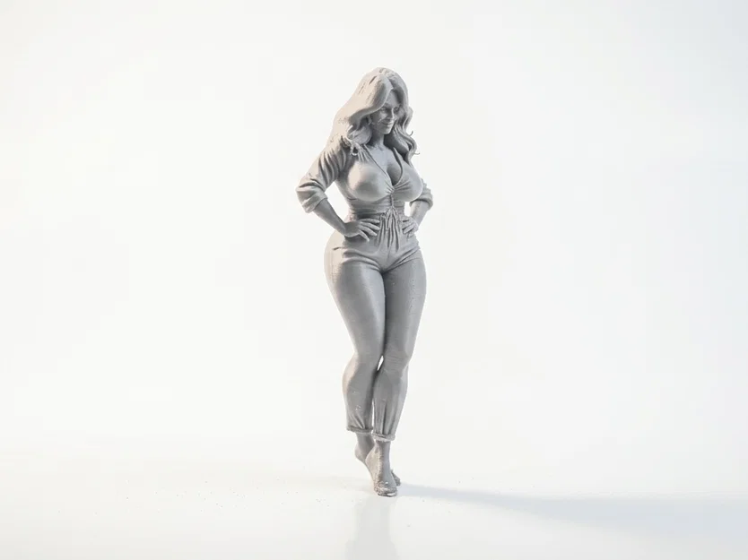 Mô hình tượng nữ 3D - Thiết kế tượng cô gái duyên dáng có thể in 3D - Image 2