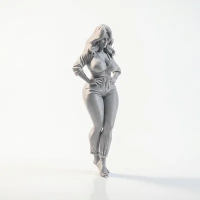 Mô hình tượng nữ 3D - Thiết kế tượng cô gái duyên dáng có thể in 3D