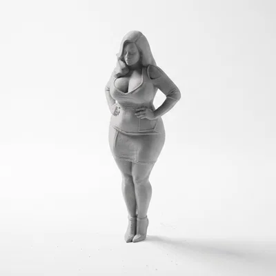 Mô hình tượng nữ Thick Lady – Tệp STL in 3D nghệ thuật