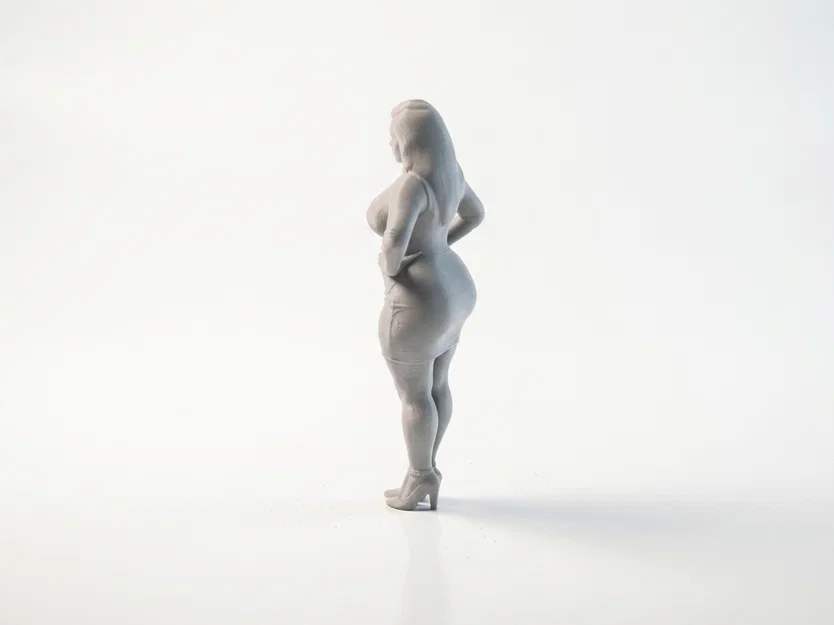 Mô hình tượng nữ Thick Lady – Tệp STL in 3D nghệ thuật - Image 4