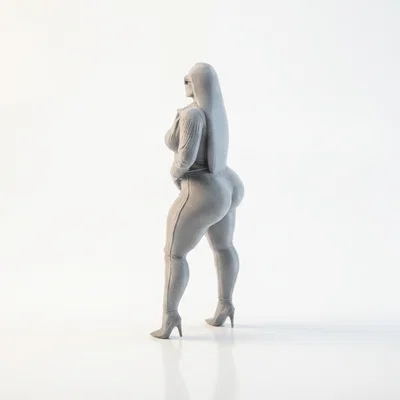 Mô hình 3D Figurine Phụ nữ quyến rũ đeo kính râm