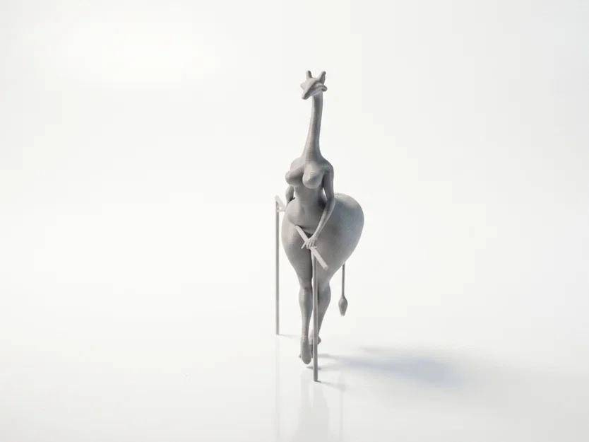 Mô hình tượng hươu cao cổ dáng nữ in 3D - Image 1