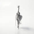 Mô hình tượng hươu cao cổ dáng nữ in 3D - Thumbnail 1