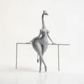 Mô hình tượng hươu cao cổ dáng nữ in 3D - Thumbnail 2
