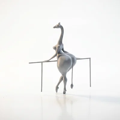 Mô hình tượng hươu cao cổ dáng nữ in 3D