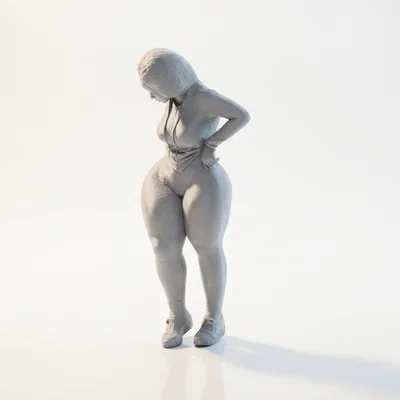 Mô hình tượng phụ nữ dáng đầy đặn in 3D (Curvy Woman Figurine)