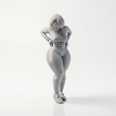 Mô hình tượng phụ nữ dáng đầy đặn in 3D (Curvy Woman Figurine)